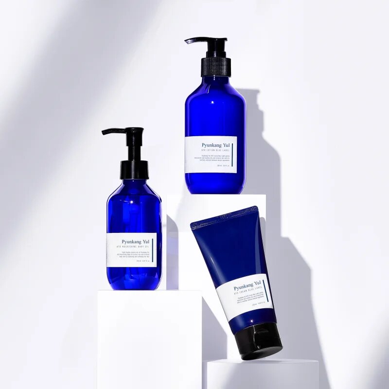Pyunkang Yul ATO Blue Label pomirjujoča krema za suho in razdraženo kožo 120 ml