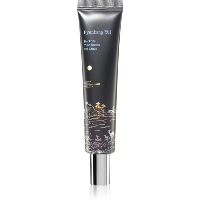 Pyunkang Yul Black Tea Time Reverse Eye Cream multikorektivna krema za predel okoli oči za posvetlitev in zgladitev kože 25 ml