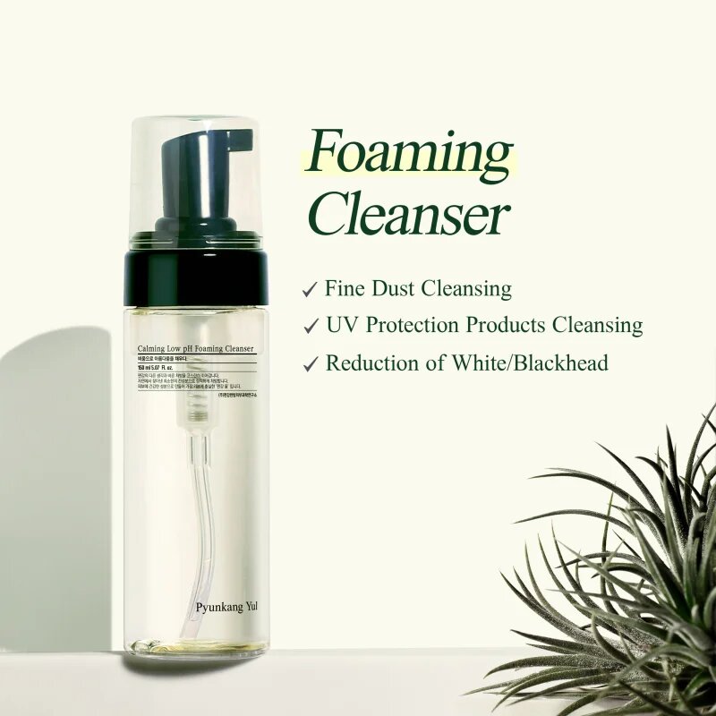 Pyunkang Yul Calming Moisture Low pH Foaming Cleanser nežna čistilna pena za občutljivo in netolerantno kožo 150 ml
