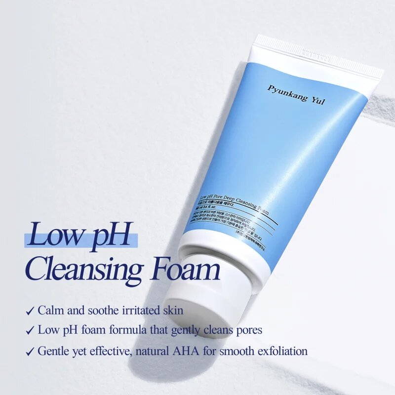 Pyunkang Yul Deep Cleansing Low pH globinsko čistilna pena za občutljivo in suho kožo 100 ml