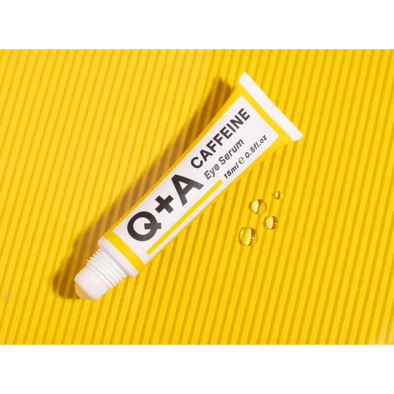 Q+A Caffeine posvetlitveni serum za predel okoli oči s kofeinom 15 ml