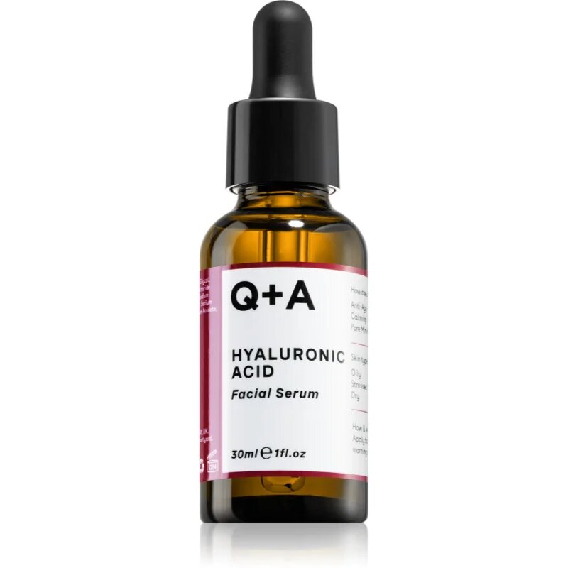 Q+A Hyaluronic Acid vlažilni serum za obraz s hialuronsko kislino 30 ml