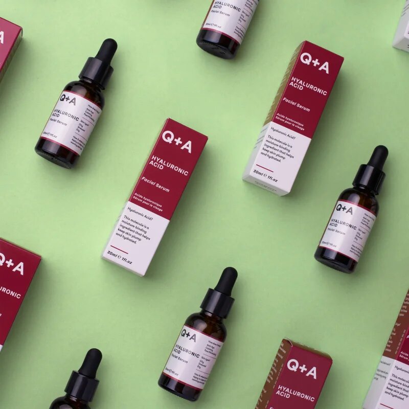 Q+A Hyaluronic Acid vlažilni serum za obraz s hialuronsko kislino 30 ml