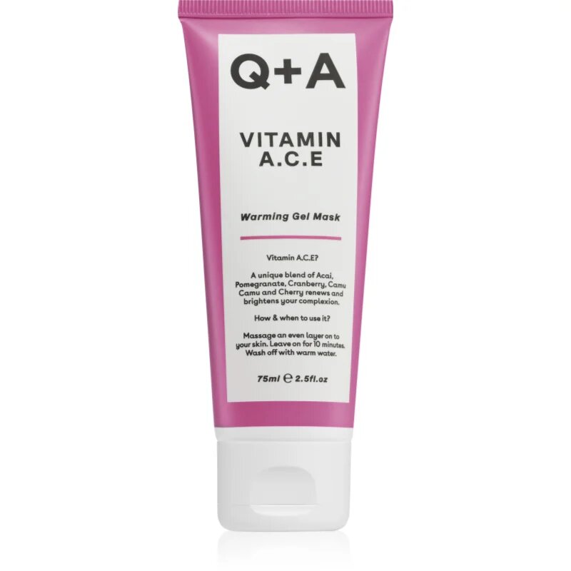 Q+A Vitamin A. C. E obnovitvena gelasta maska z vitamini A C E 75 ml