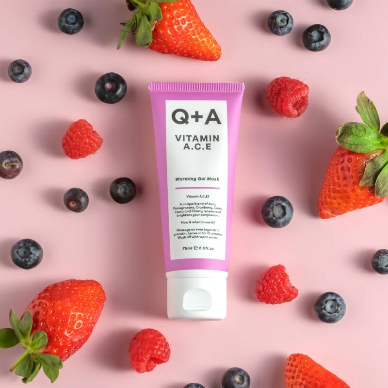 Q+A Vitamin A. C. E obnovitvena gelasta maska z vitamini A C E 75 ml