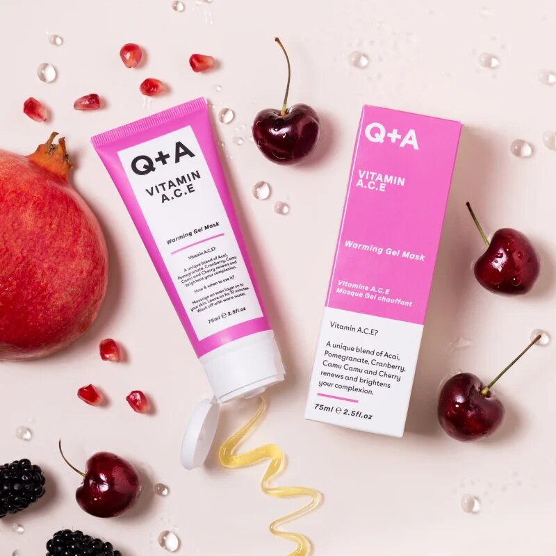 Q+A Vitamin A. C. E obnovitvena gelasta maska z vitamini A C E 75 ml