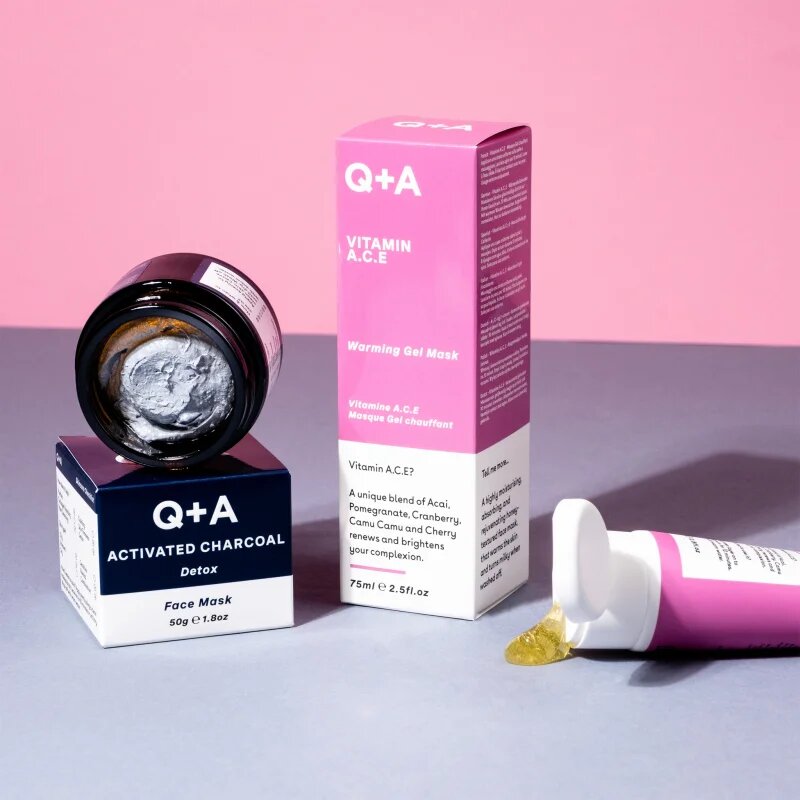 Q+A Vitamin A. C. E obnovitvena gelasta maska z vitamini A C E 75 ml