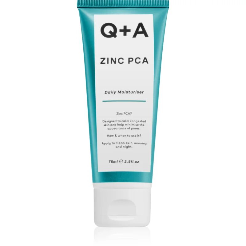 Q+A Zinc PCA krema za učvrstitev obraza za glajenje kože in zmanjšanje por 75 ml