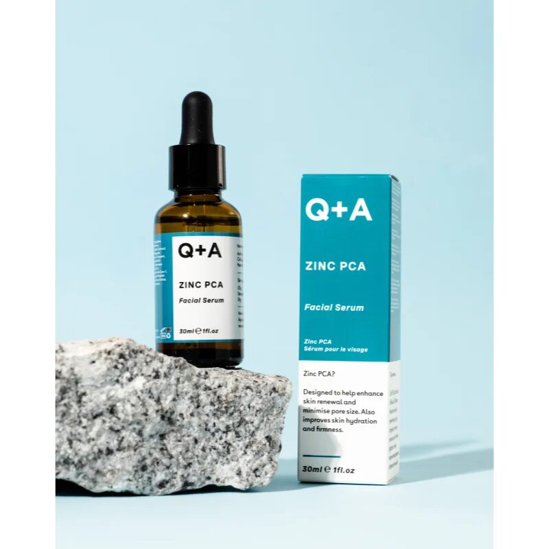 Q+A Zinc PCA serum za obraz za glajenje kože in zmanjšanje por 30 ml