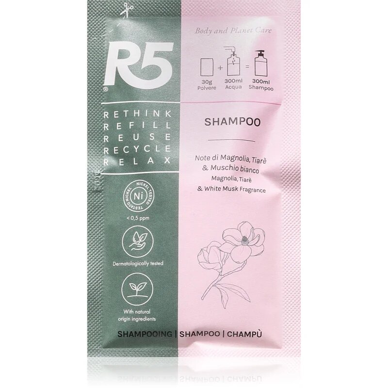 R5 Shampoo da Riattivare šampon za lase 30 ml