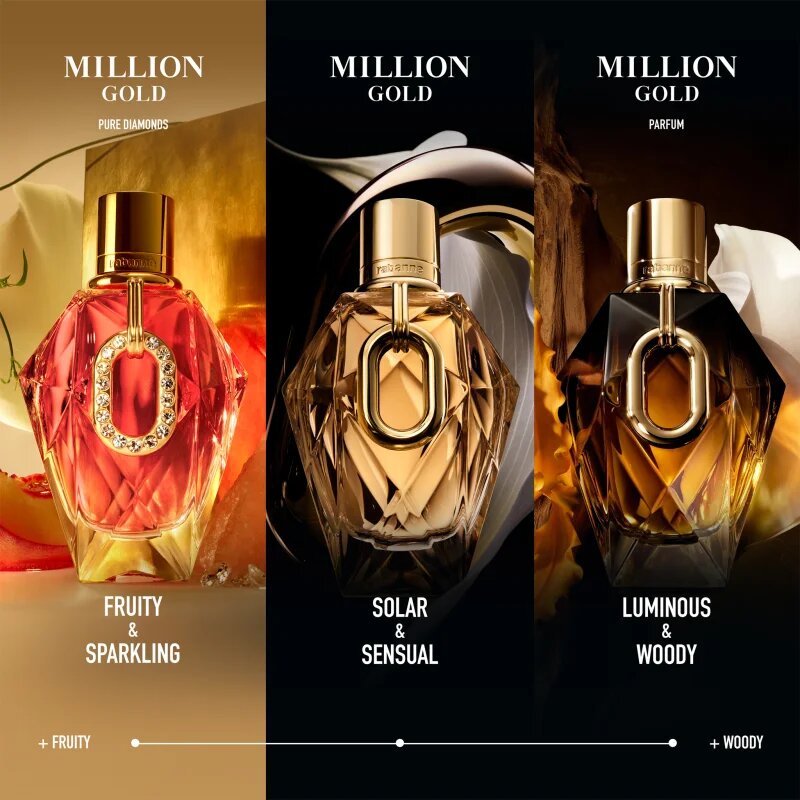 Rabanne Million Gold For Her Pure Diamonds parfumska voda za ženske 90 ml