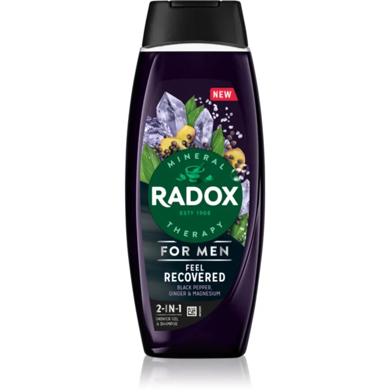 Radox Feel Recovered gel za prhanje za moške 2 v 1 450 ml