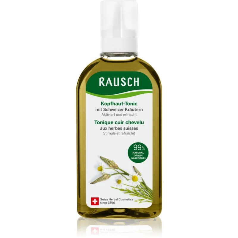 Rausch Scalp Tonic With Swiss Herbs čistilna nega za mastno lasišče 100 ml