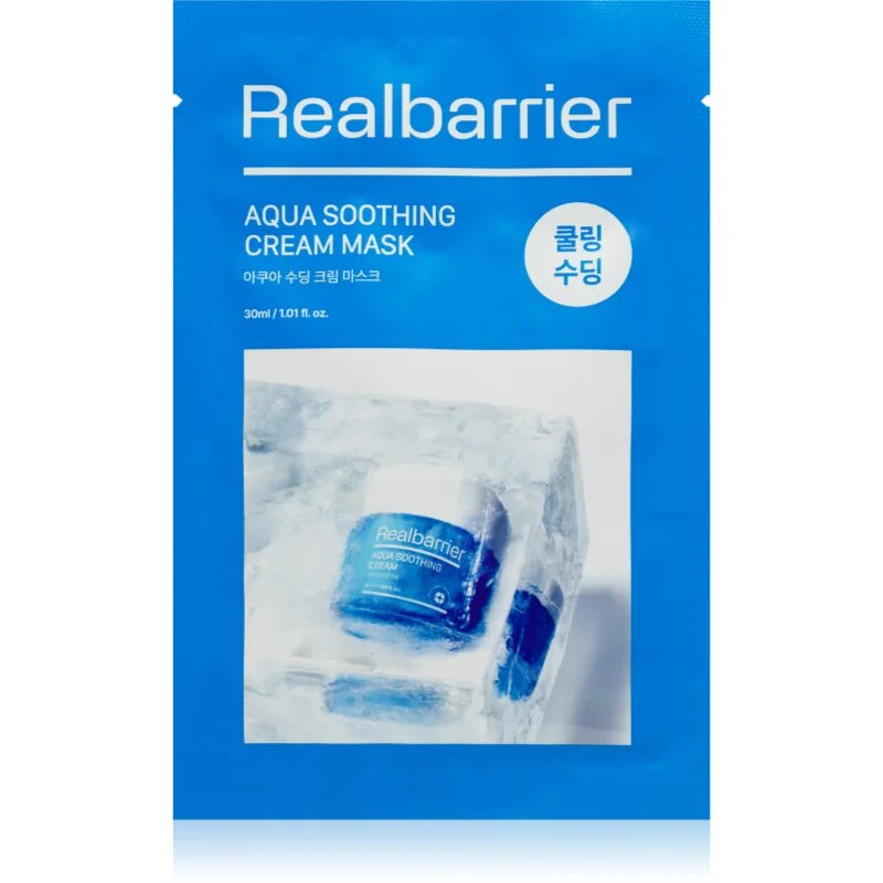 Real Barrier Aqua Soothing Cream Mask vlažilna tekstilna maska 30 ml