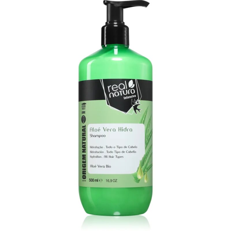 Real Natura Aloe Vera Hidra šampon za hidracijo in sijaj 500 kos