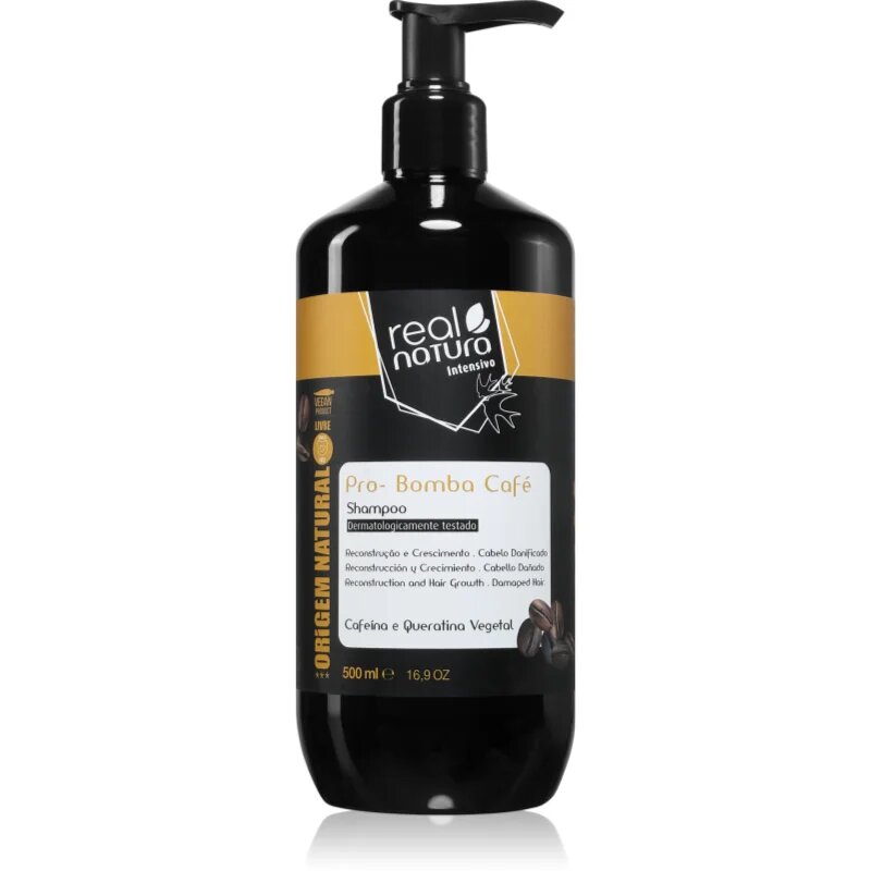 Real Natura Pro - Bomba Café šampon za suhe lase 500 ml