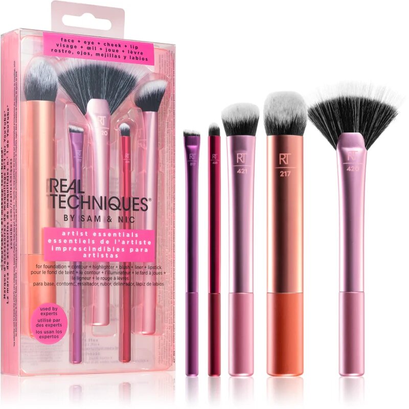 Real Techniques Artist Essentials set čopičev 5 kos