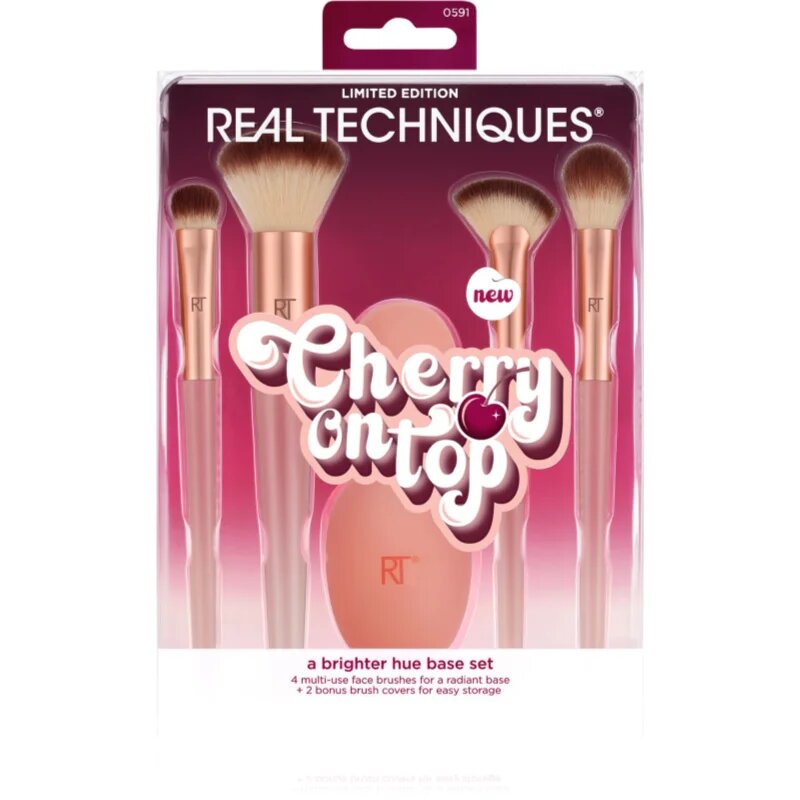 Real Techniques Cherry On Top A Brighter Hue Base Set set čopičev
