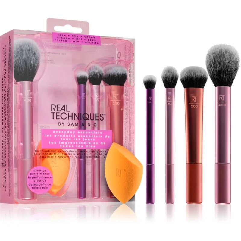Real Techniques Everyday Essentials set čopičev za odličen videz