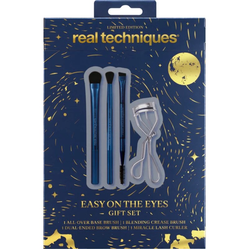 Real Techniques Holiday Easy On The Eyes set čopičev za ličenje oči