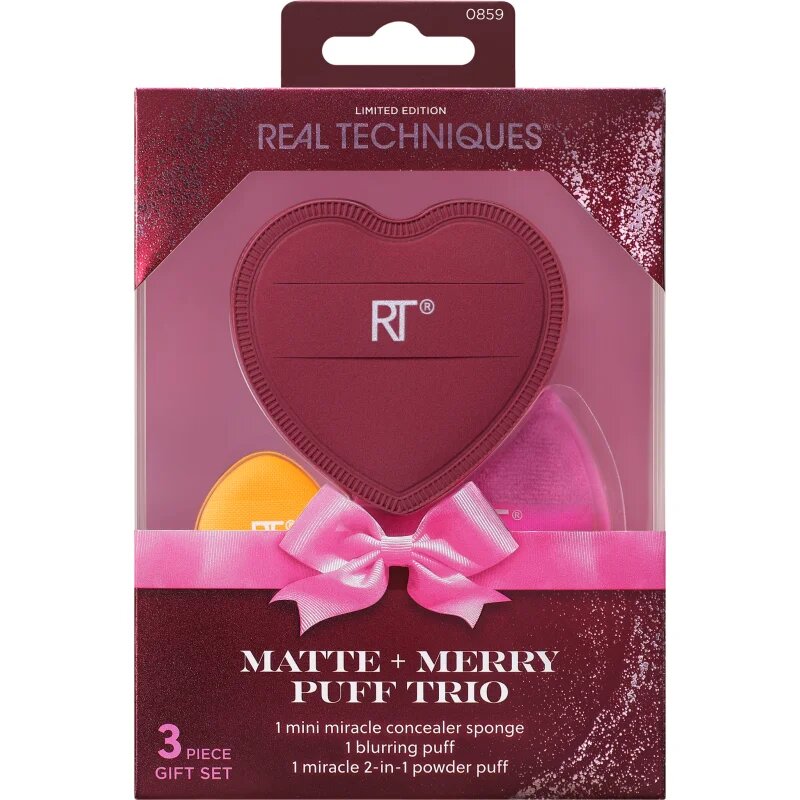 Real Techniques Matte + Merry Puff Trio set aplikatorjev