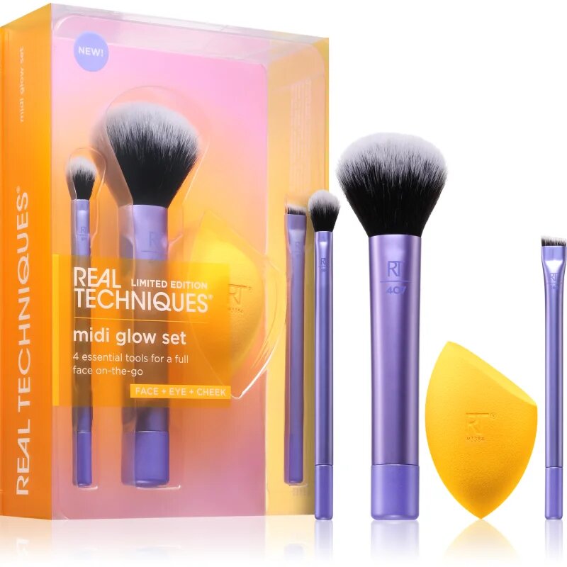 Real Techniques Midi Glow Set set čopičev