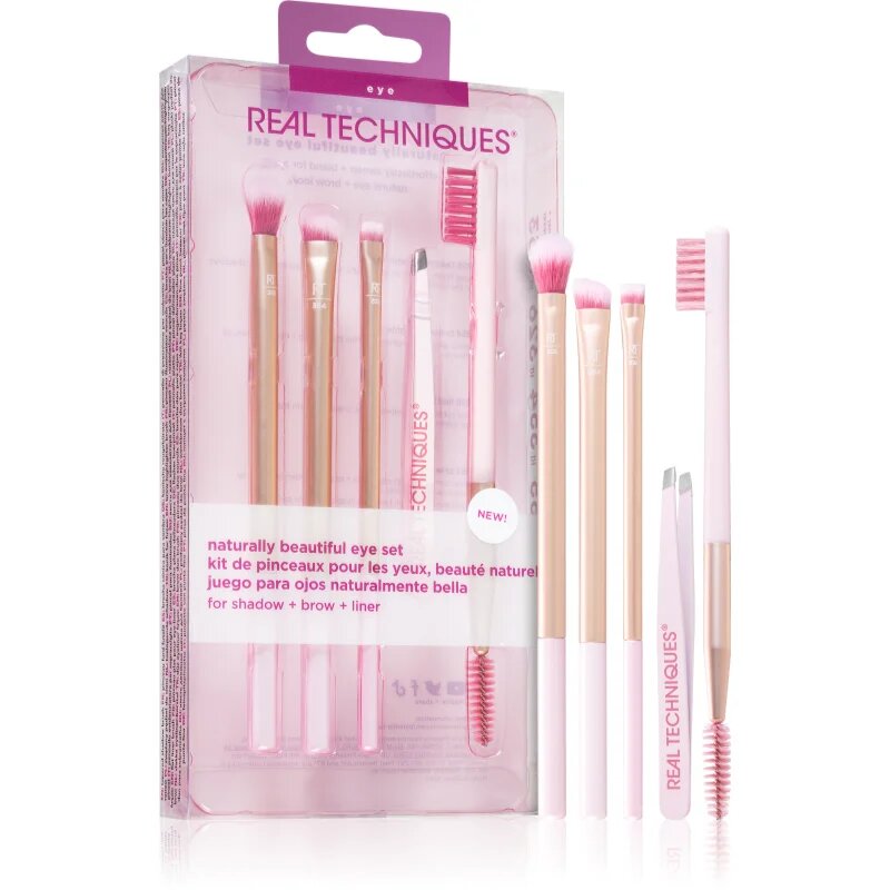 Real Techniques Naturally Beautiful set za oči in obrvi 5 kos