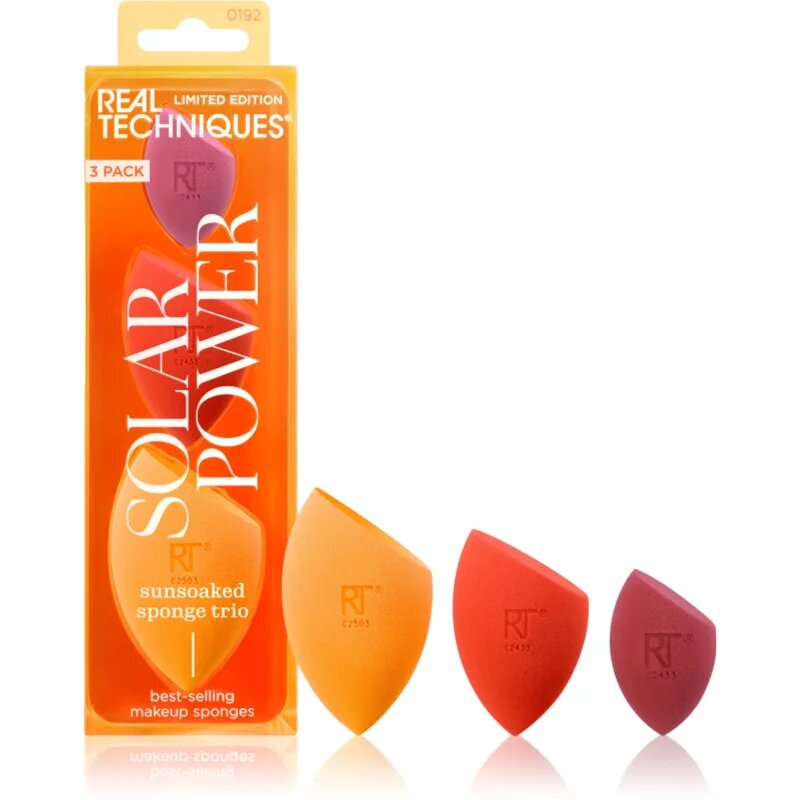 Real Techniques Solar Power Sponge Trio set aplikatorjev 3 kos