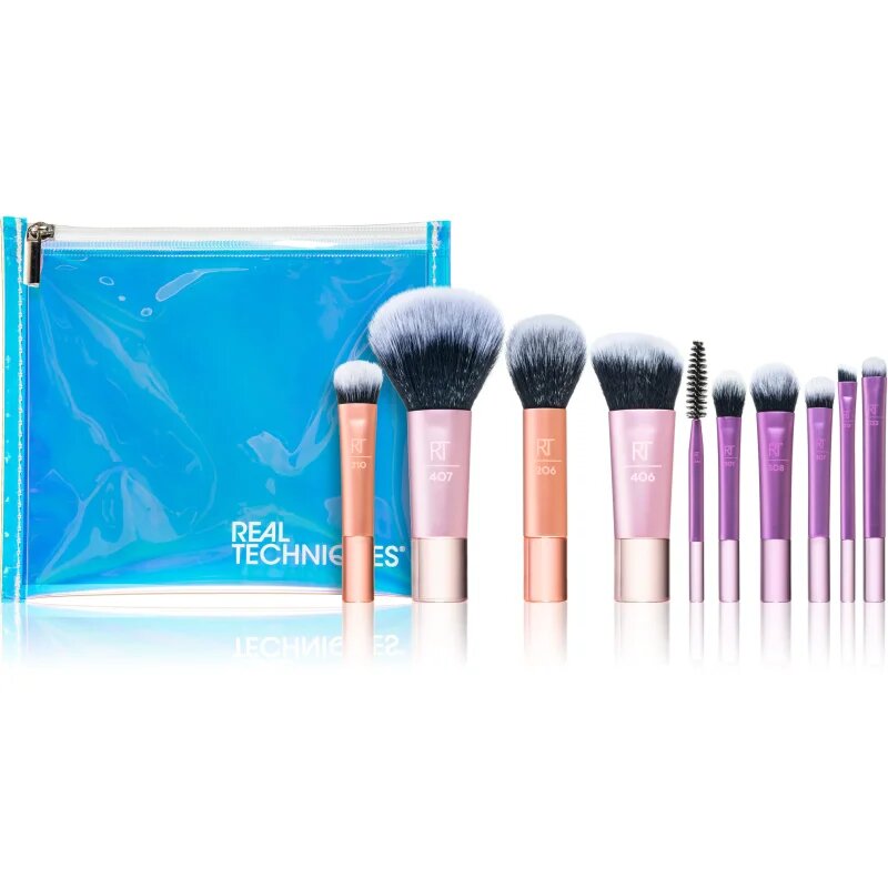 Real Techniques Travel Fantasy set mini čopičev z etuijem