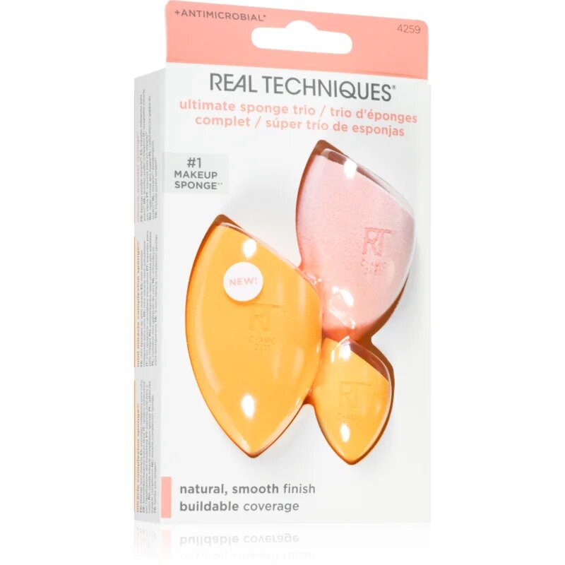 Real Techniques Ultimate Sponge Trio set aplikatorjev