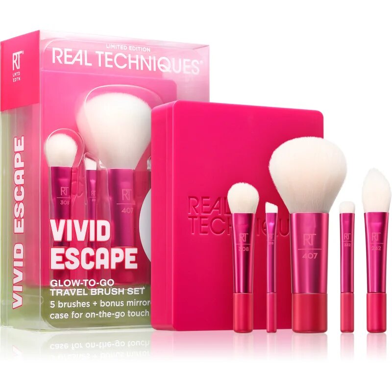 Real Techniques Vivid Escape Travel Brush Set set čopičev