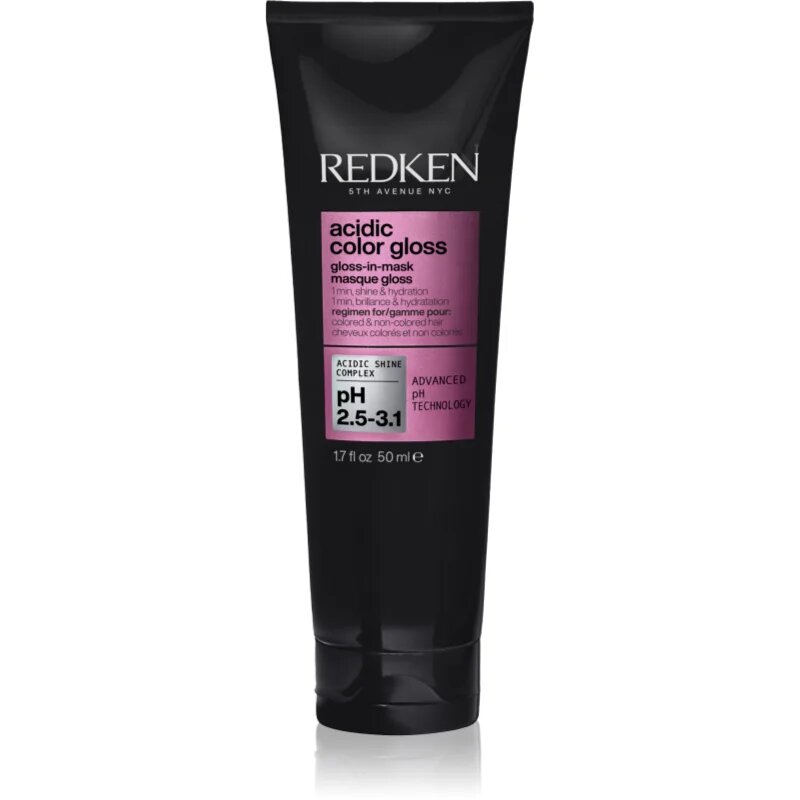 Redken Acidic Color Gloss Gloss-in-Mask hranilna in vlažilna maska za lase za sijaj in mehkobo las 50 ml