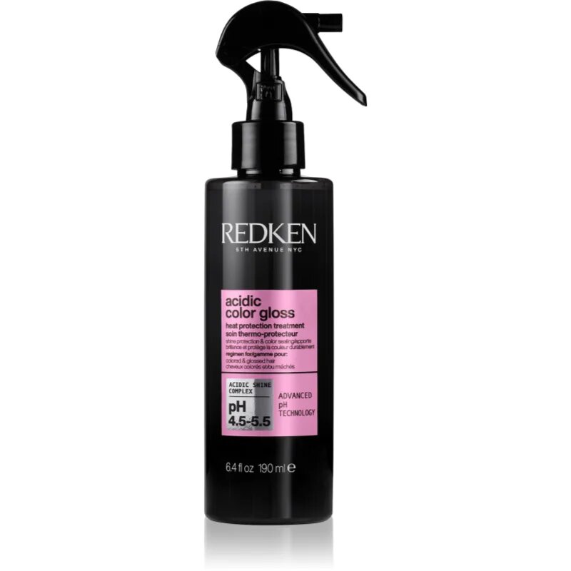 Redken Acidic Color Gloss pršilo za zaščito las pred vročino za barvane lase 190 ml