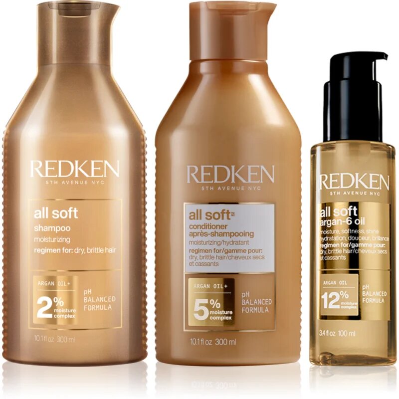 Redken All Soft set za suhe in krhke lase