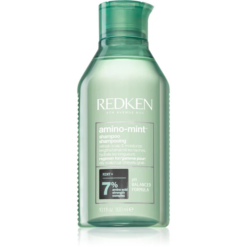 Redken Amino Mint nežni čistilni šampon za hitro mastne lase 300 ml