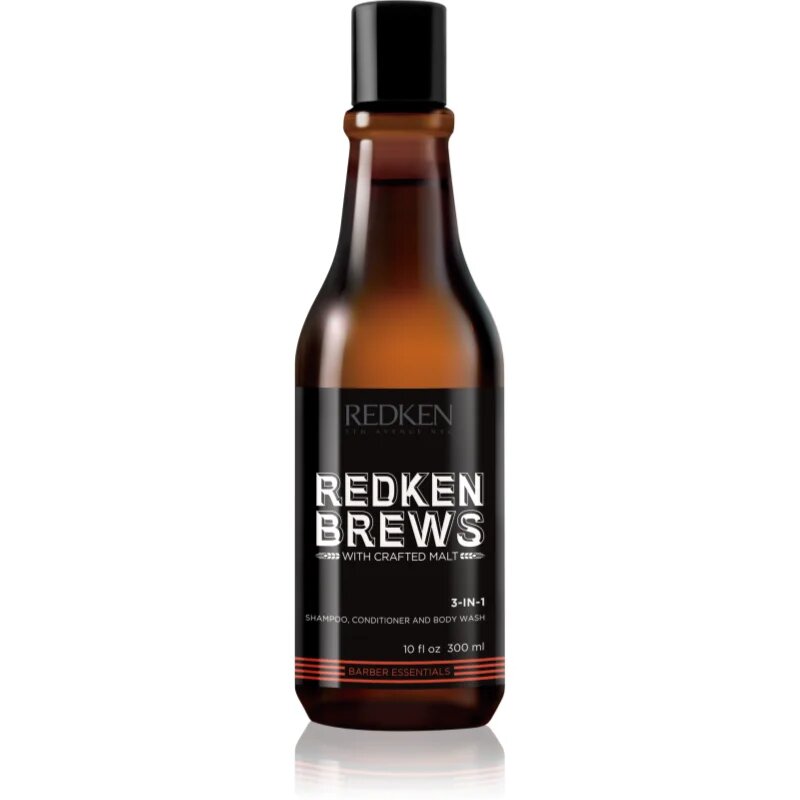 Redken Brews 3 v 1 šampon balzam in gel za prhanje 300 ml