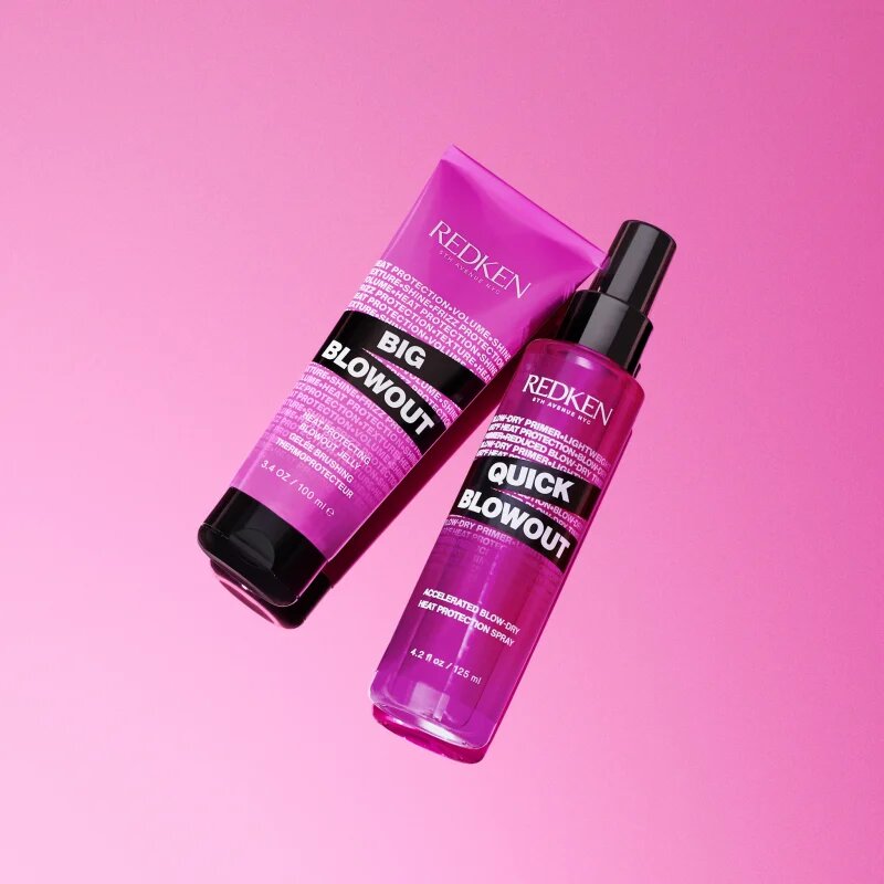 Redken Quick Blowout pršilo za zaščito las med toplotnim oblikovanjem z likalnikom ali kodralnikom za hitrejše sušenje las 125 ml