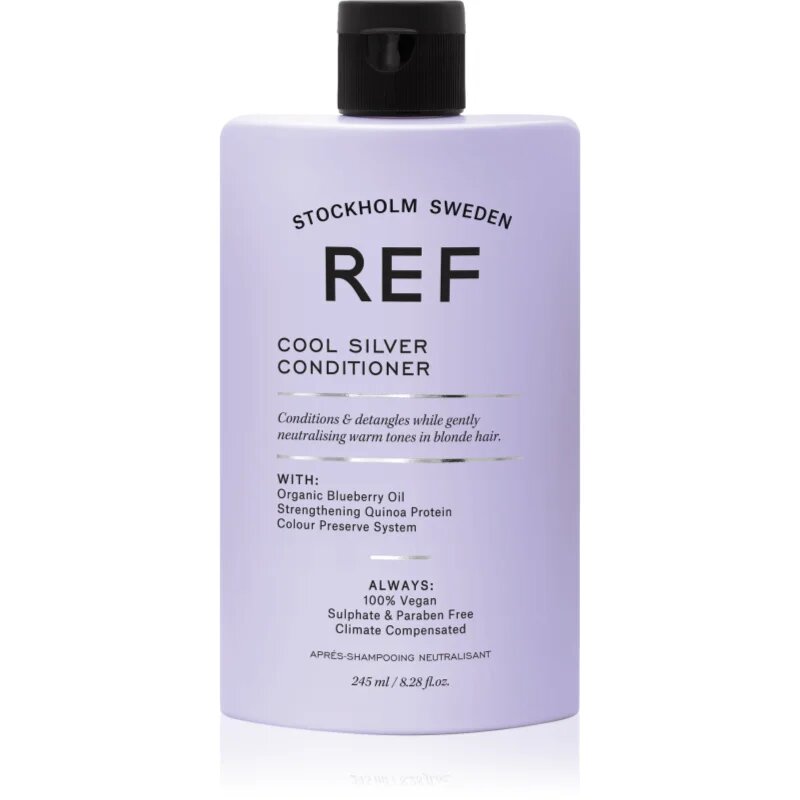 REF Cool Silver Conditioner vlažilni balzam za nevtralizacijo rumenih odtenkov 245 ml