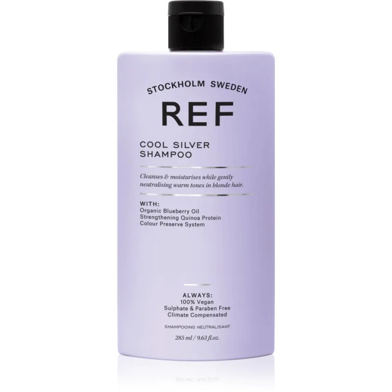 REF Cool Silver Shampoo srebrni šampon za nevtralizacijo rumenih odtenkov 285 ml