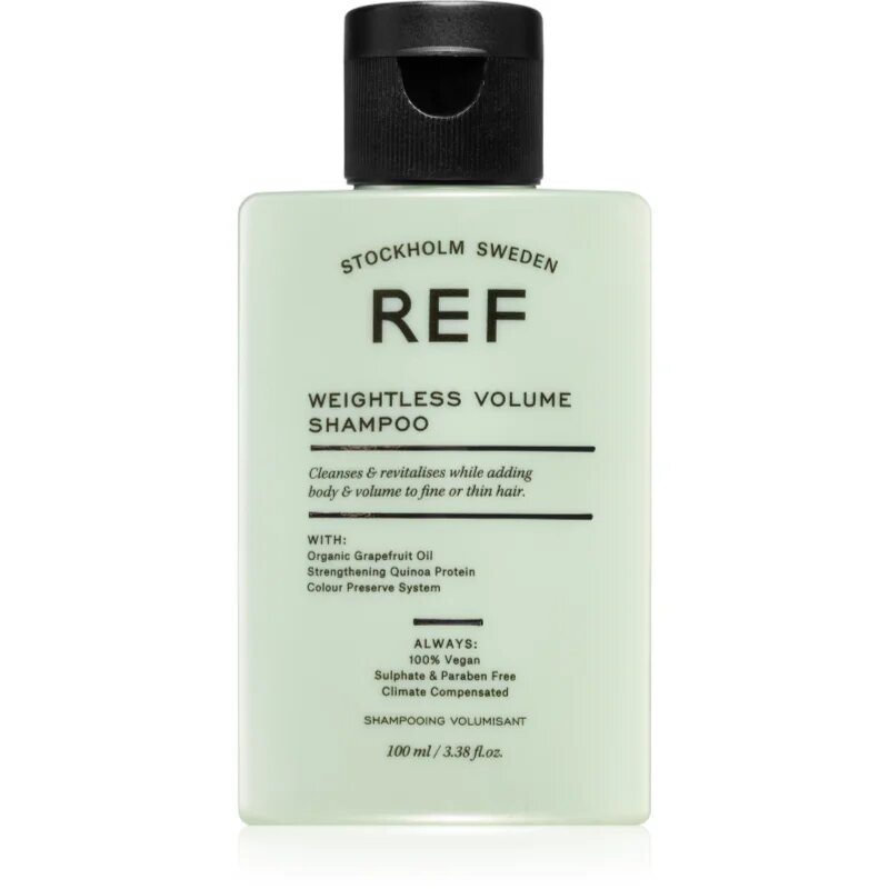 REF Weightless Volume Shampoo šampon za fine in tanke lase za volumen od korenin 100 ml