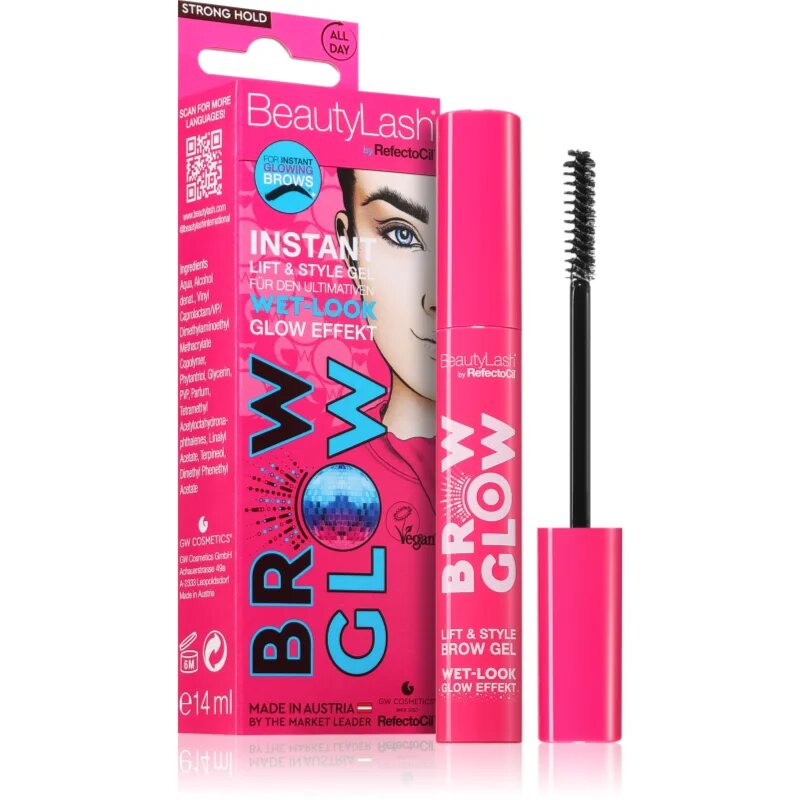 RefectoCil BeautyLash Brow Glow gel za obrvi mokri efekt 14 ml
