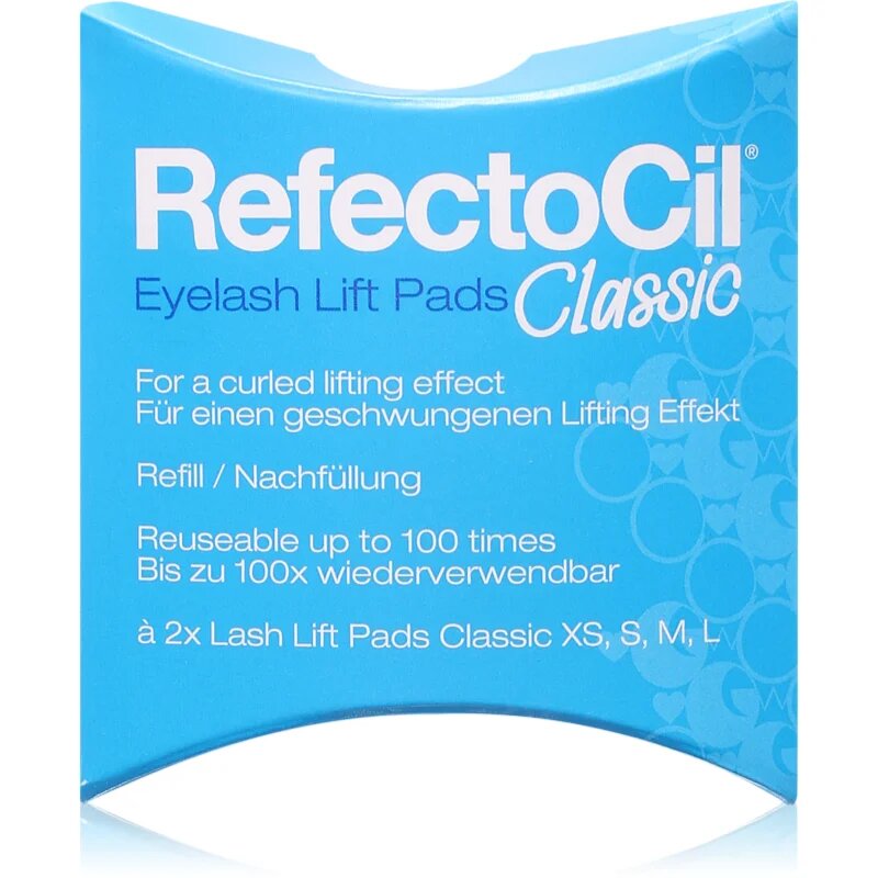 RefectoCil Eyelash Lift Pads Classic blazinice za pod oči za večkratno uporabo za dvig in laminiranje trepalnic 100 kos