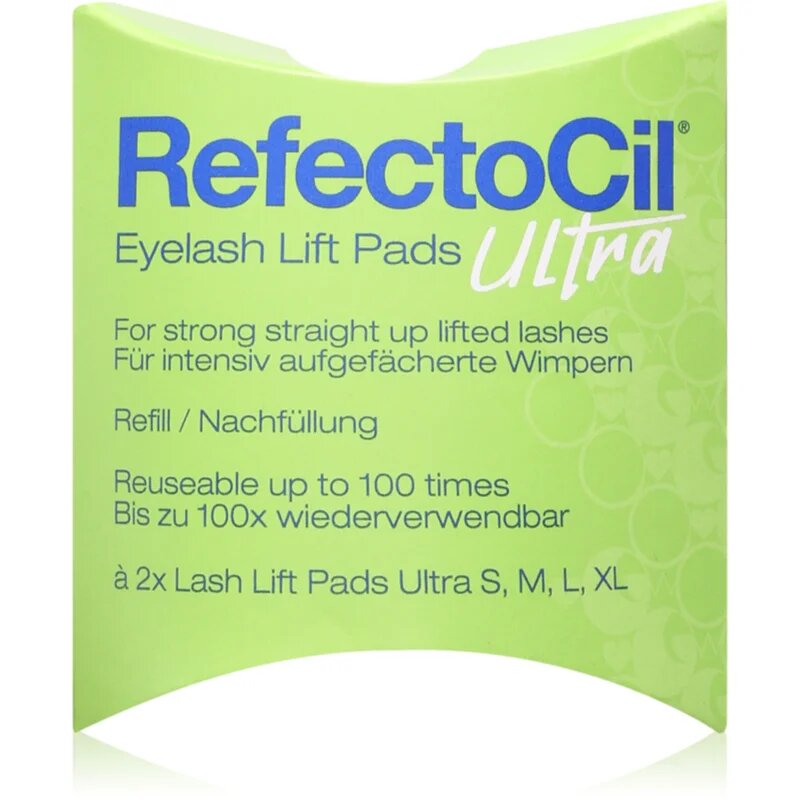 RefectoCil Eyelash Lift Pads Ultra blazinice za pod oči za večkratno uporabo za dvig in laminiranje trepalnic 100 kos