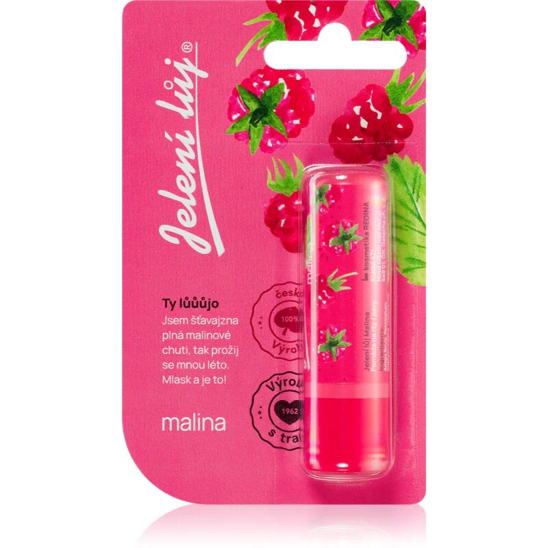 Regina Jelení lůj Raspberry mazilo za ustnice z vonjem maline 4.5 g