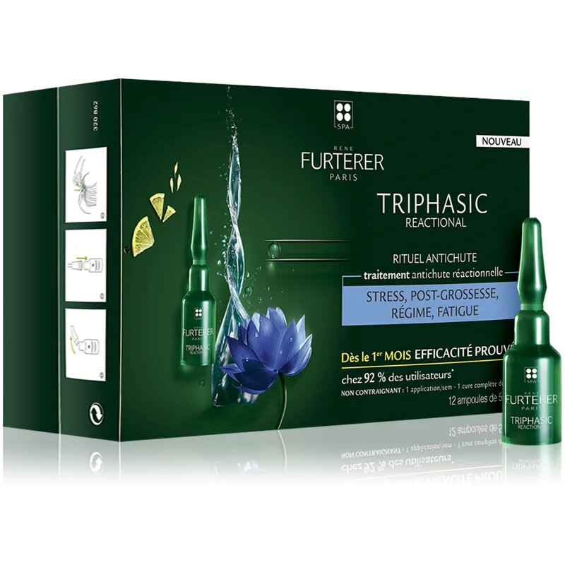 René Furterer Triphasic Reactional kompleksna nega pri reakcijskem izpadanju las 12x5 ml