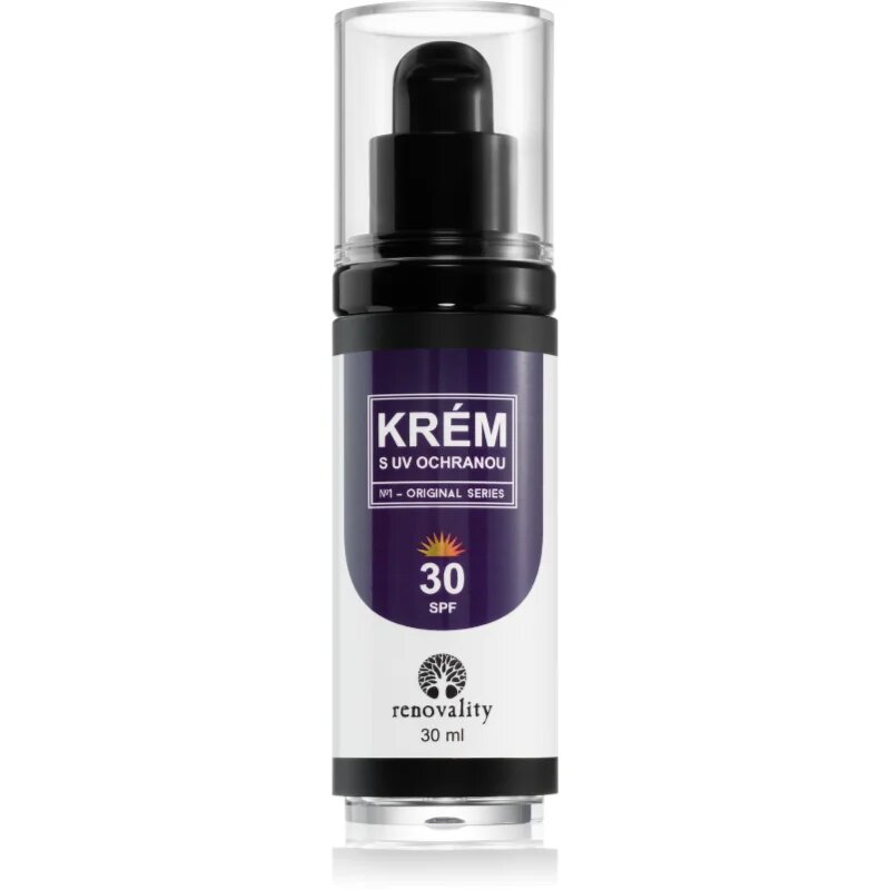 Renovality Mineral Cream with UV Protection krema za obraz SPF 30 30 ml