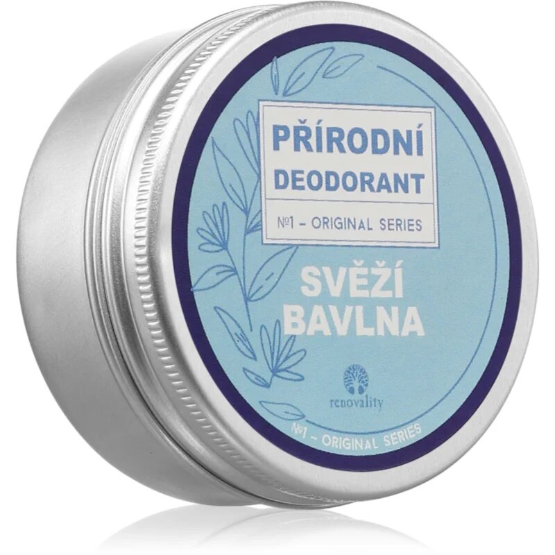 Renovality Original Series Natural Deodorant trdi deodorant z vonjem Fresh Cotton 50 ml