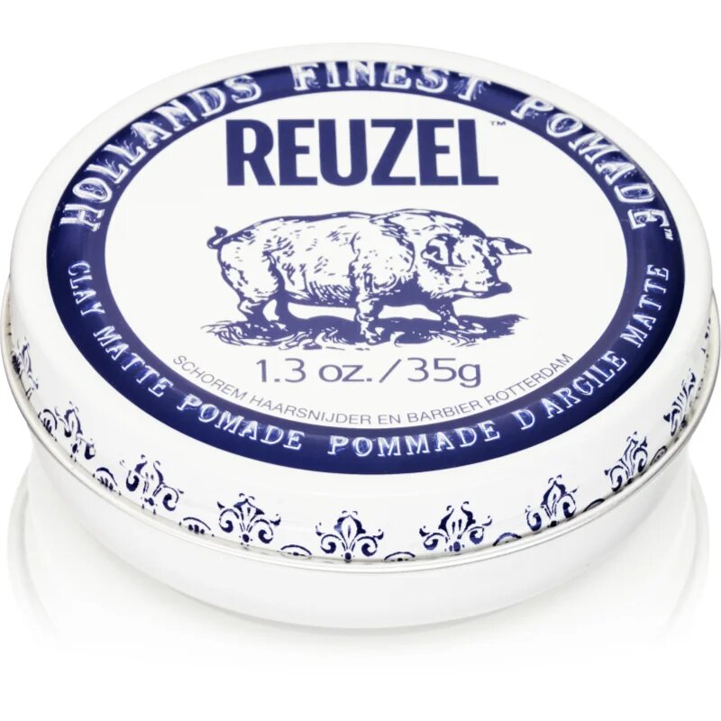 Reuzel Hollands Finest Pomade Clay glina za modeliranje z mat učinkom 35 g