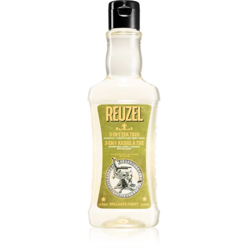 Reuzel Tea Tree 3 v 1 šampon balzam in gel za prhanje za moške 350 ml