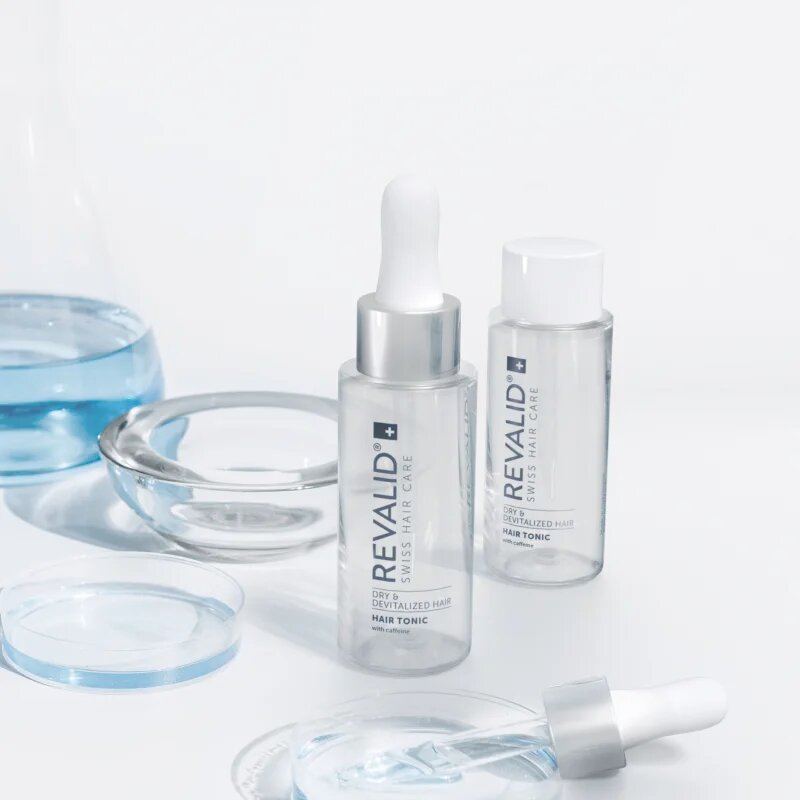 Revalid Hair Tonic poživljajoči tonik s kofeinom za pospeševanje rasti las 4x30 ml